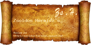 Zsoldos Hermiás névjegykártya